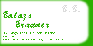 balazs brauner business card